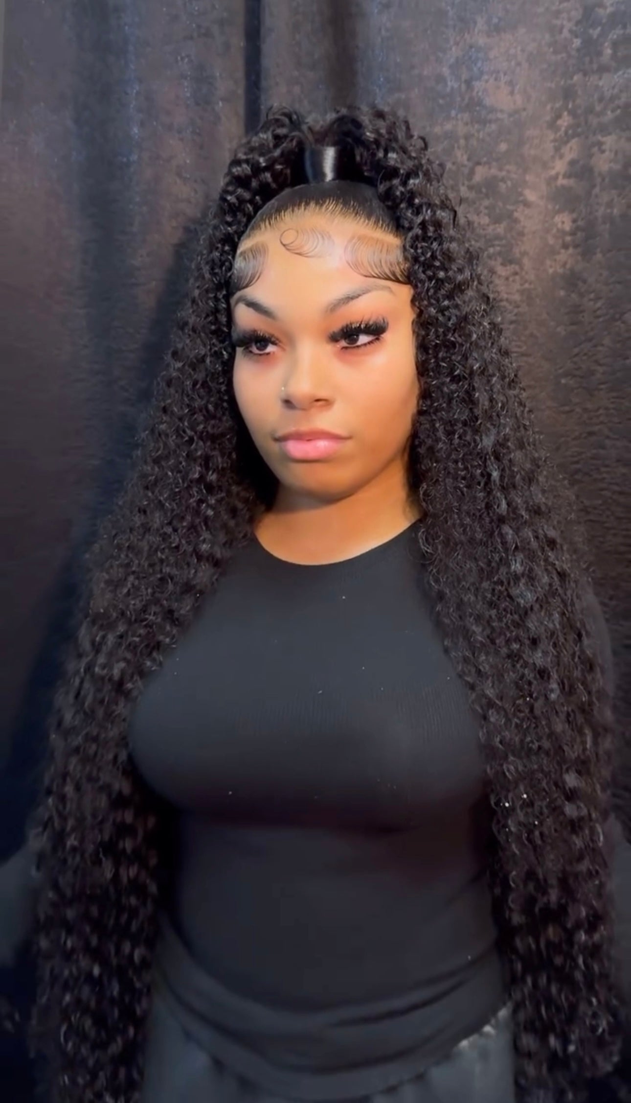 LAPIALA HD Lace Front Wigs Human Hair 180% Density 13x4 Deep Wave Lace Front Wigs Human Hair 28 Inch Glueless Deep Curly Lace Frontal Wigs for Women Pre Plucked Wet and Wave Wigs Human Hair